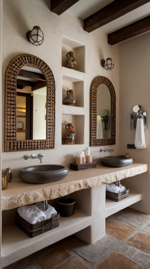 Bathroom countertop trays