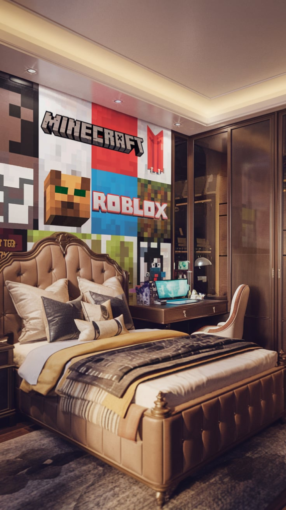 Modern Minimalist Minecraft Bedroom