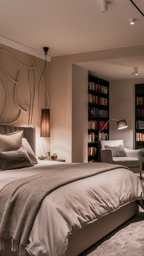 Soft neutral bedroom tones