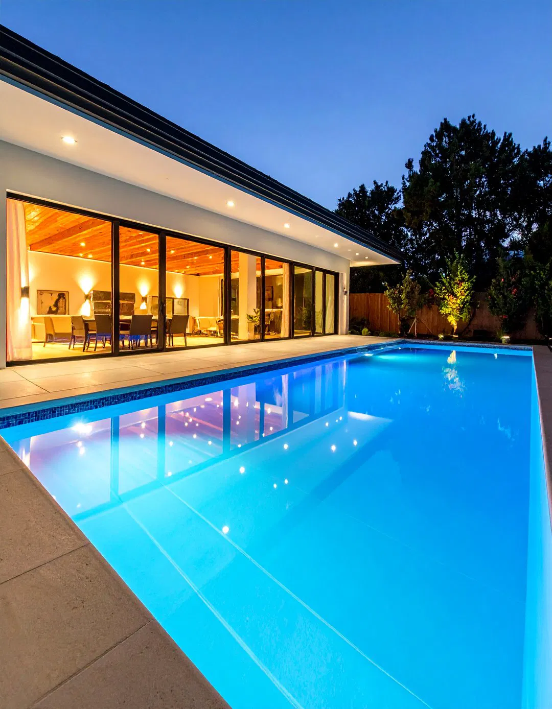 Underwater LED Strip Perimeter Lighting