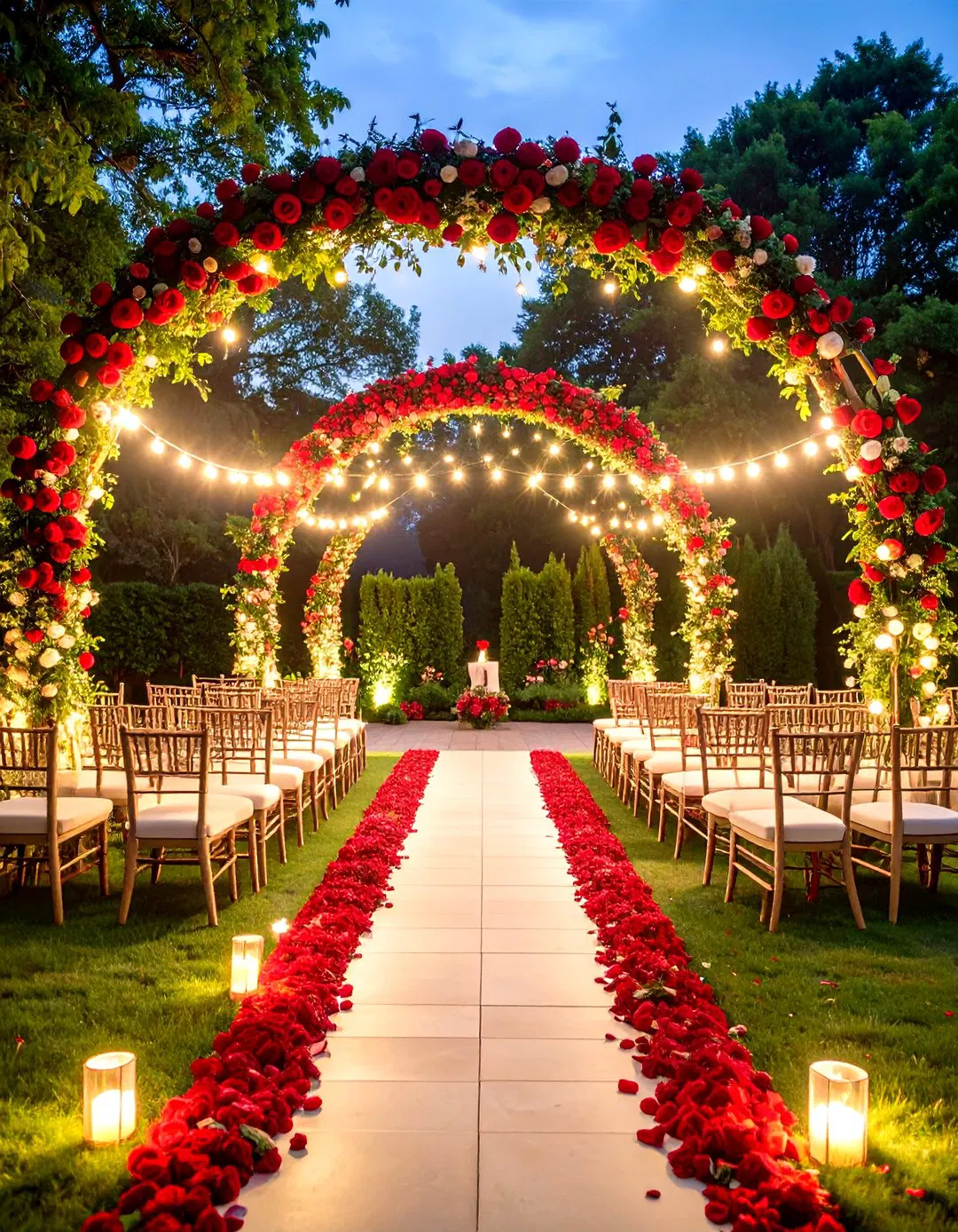 Red Rose Garden Wedding