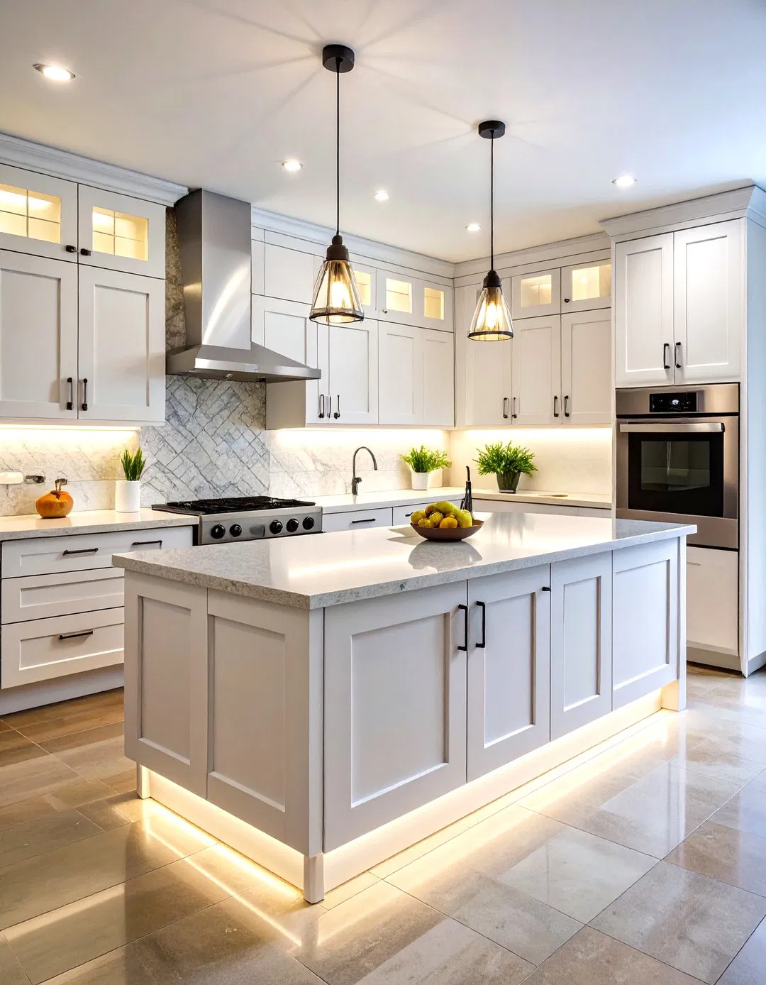Under Cabinet LED Strip Lighting - Small Kitchen Lighting Ideas