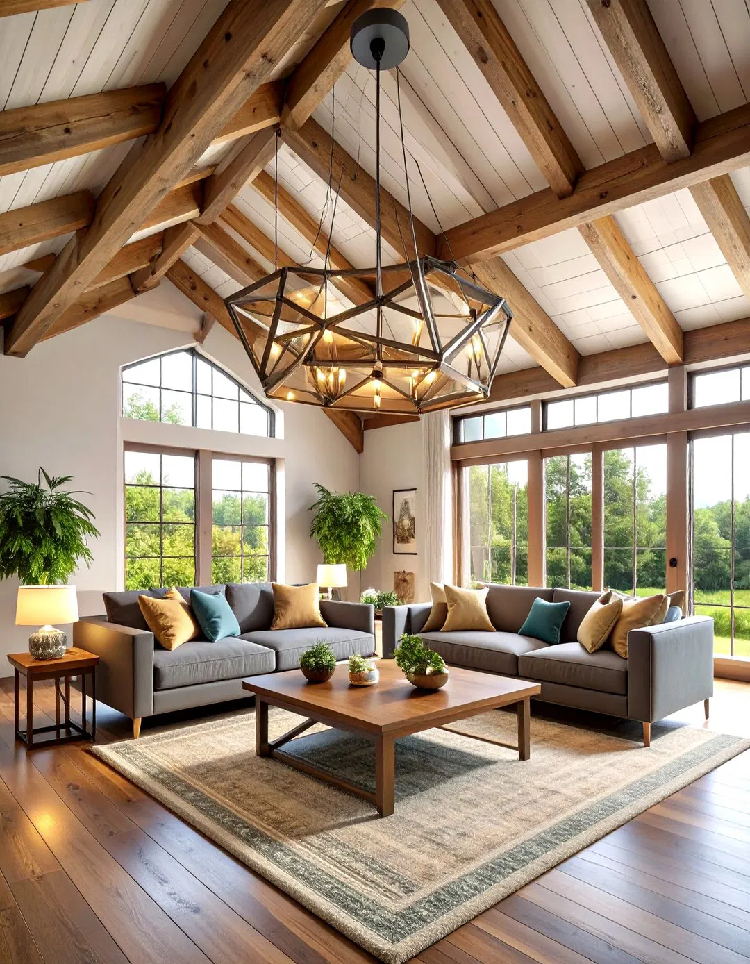 Contemporary Chandelier for Vaulted Ceilings