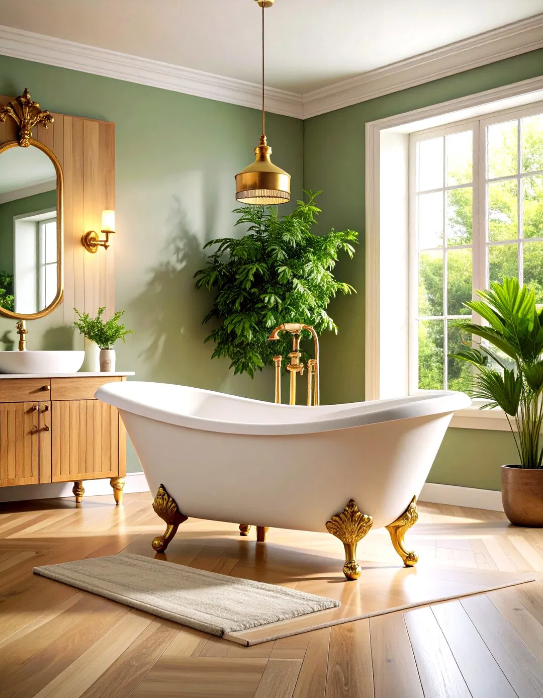 Classic Clawfoot Bathtub Centerpiece