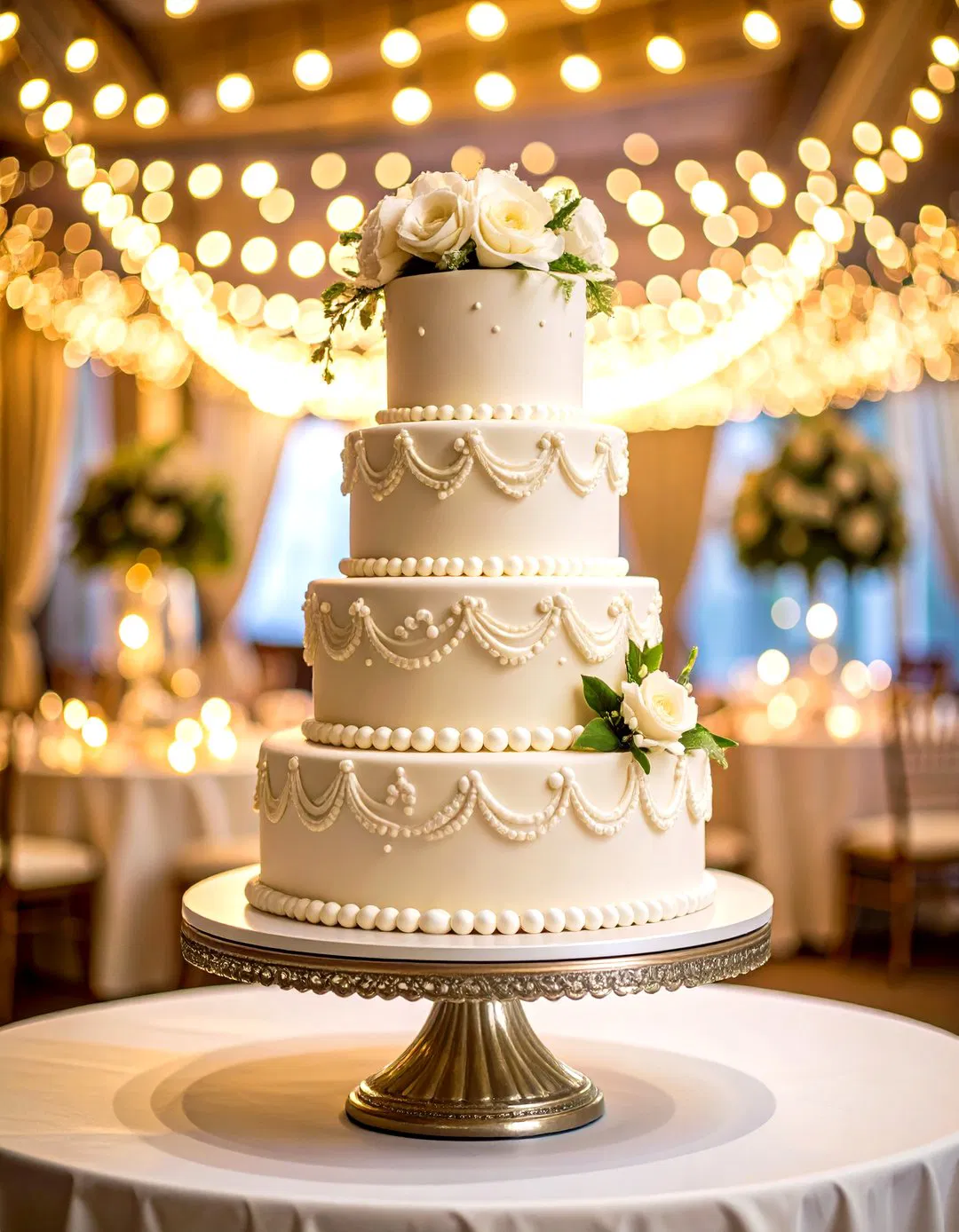 Vintage Lambeth Buttercream Wedding Cakes