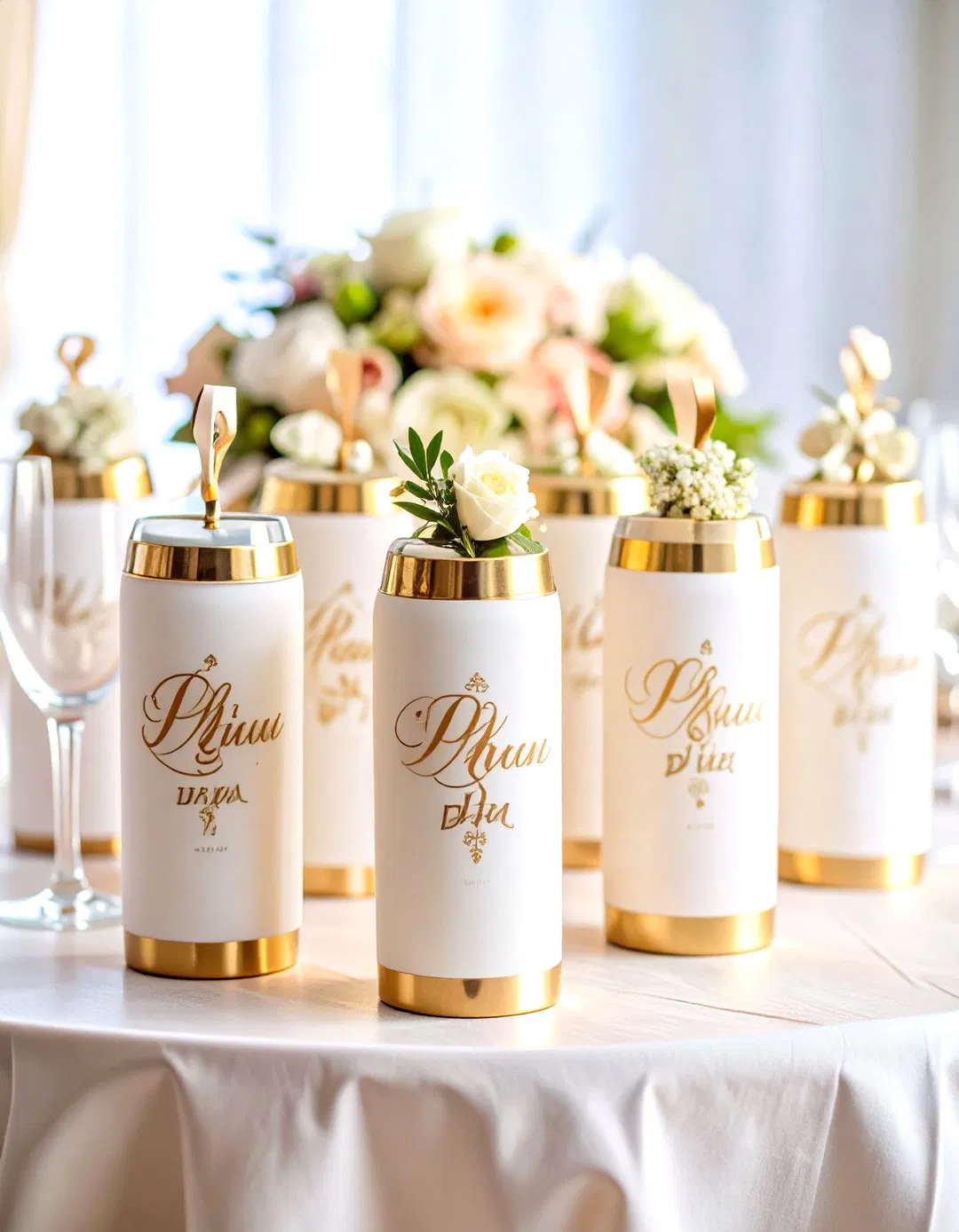 Monogrammed Wedding Koozies