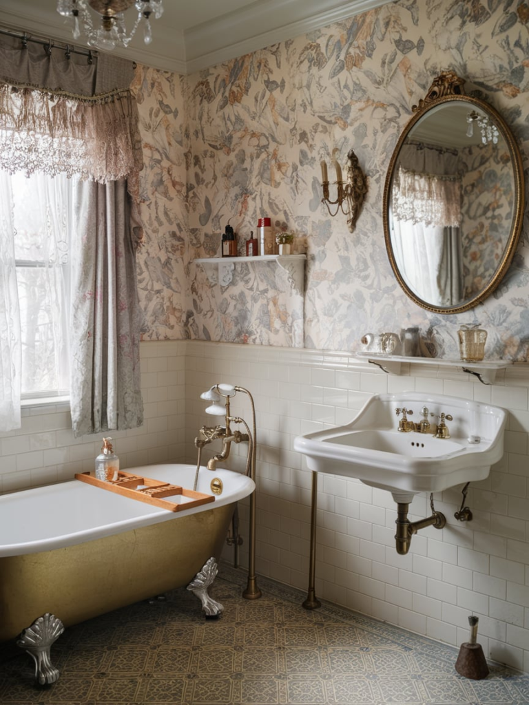 Classic clawfoot bathtub