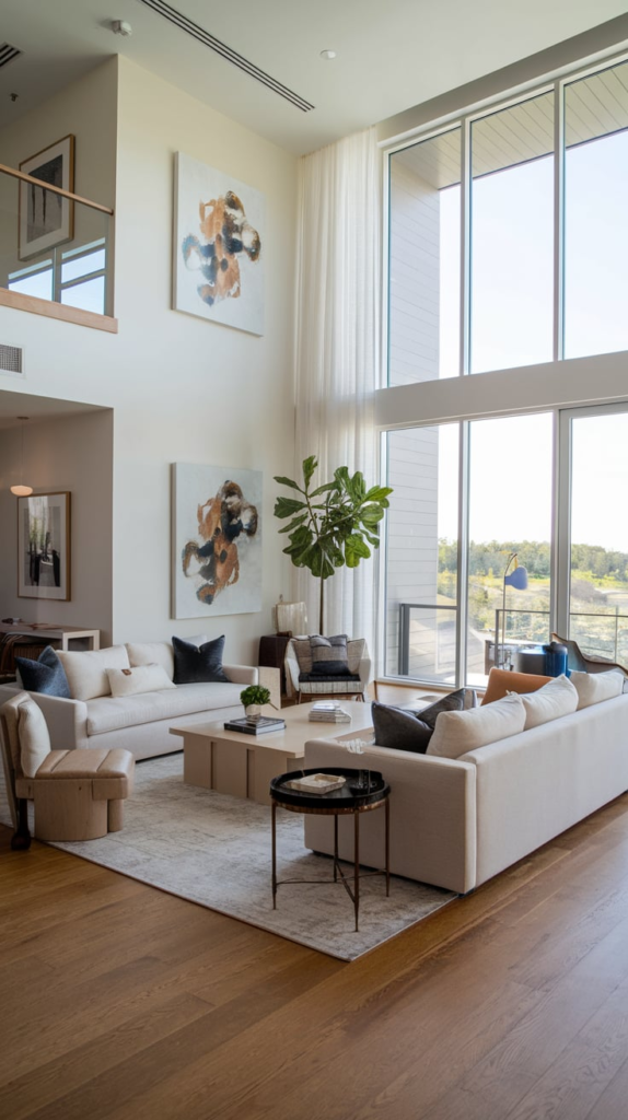 Modern barn house open floor plan