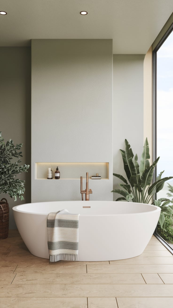 Bathroom with fresh paint
