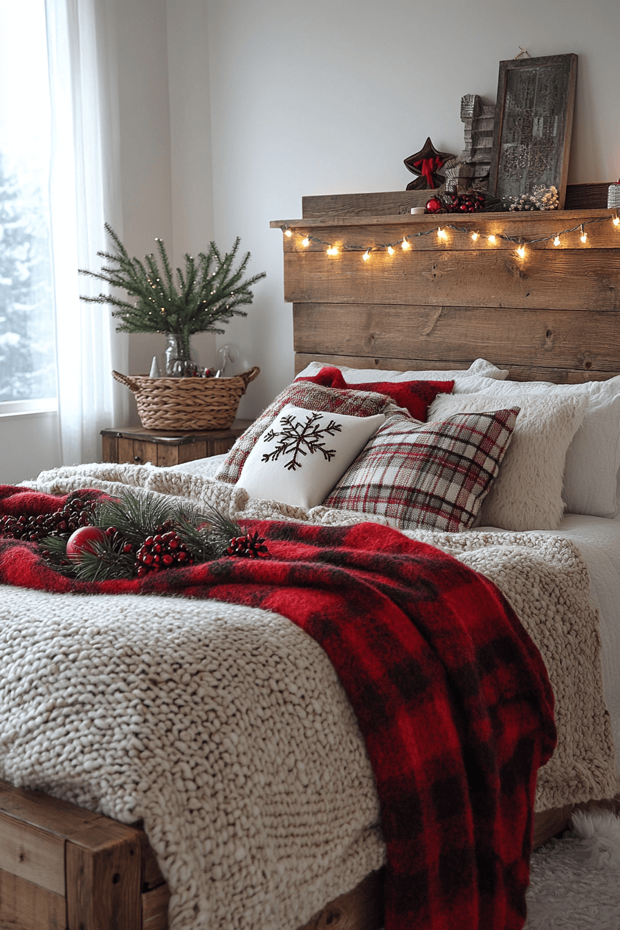 Warm and Inviting Christmas Bedroom